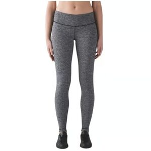 Lululemon Women Wunder Under Low Rise Athletic Leggings sport yoga sz 4